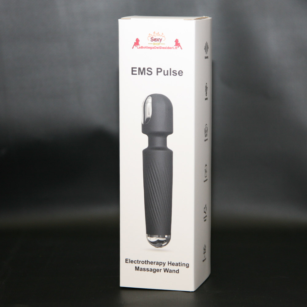 Vibratore Wand ricaricabile in silicone con 20 modalità di vibrazione con testina stimolante Vibratore Wand ricaricabile in silicone con 20 modalità di vibrazione con testina stimolante