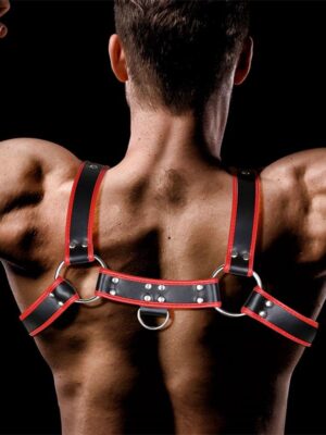INTOYOU BDSM LINE ODYSSEUS PETTORINA MASCHILE IN PELLE VEGANA