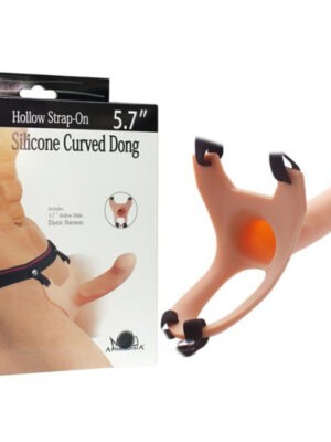 5.7 Inch Wearable Hallow Dildo - 30mm Extension