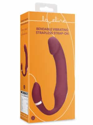 Bendable Vibrating Strapless Strap-on