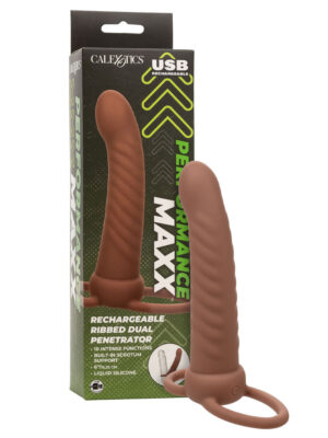 CalExotics Performance Maxx Rechargeable Ribbed Dual Penetrator