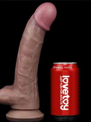 10.5'' Dual Layered Platinum Silicone Cock