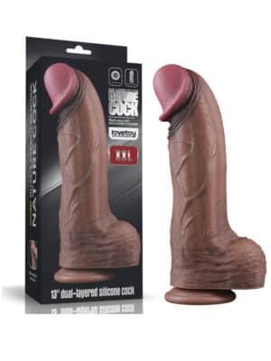13'' Dual Layered Silicone Cock XXL
