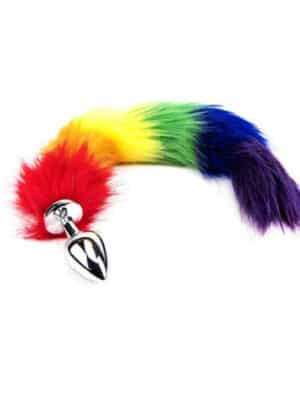Furry Fantasy Plug anale con coda arcobaleno
