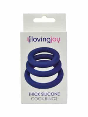 Loving Joy Anelli spessi in silicone per il pene