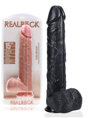 RealRock Extra Large Straight with Balls 15" / 38 cm