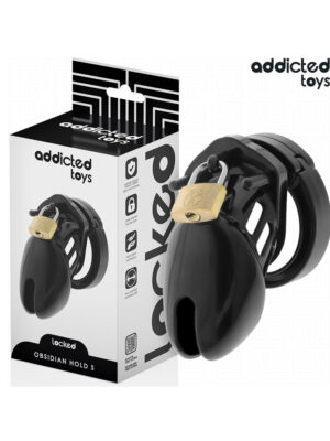 ADDICTED TOYS LOCKED - GABBIA PER PENE OBSIDIAN HOLD TAGLIA S