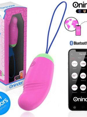 ONINDER CUTE - UOVO VIBRO-ROTANTE LOVE PLEASURE IN SILICONE A 360° - APP GRATUITA IN TUTTO IL MONDO