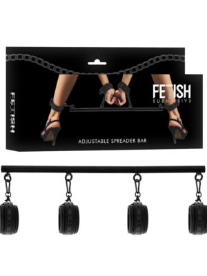 BONDAGE SUBMISSIVE FETISH - BARRA DISTANZIATRICE REGOLABILE 4 PEZZI