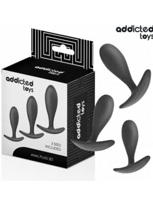 ADDICTED TOYS - SET DI 3 PLUG ANALI IN SILICONE MODELLO 2