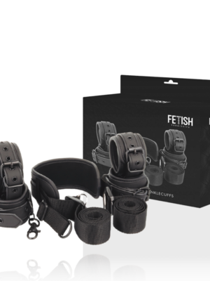 FETISH SUBMISIVE - POSIZIONE DEL PADRONE CON 4 MANETTE RIVESTITE IN NEOPRENE