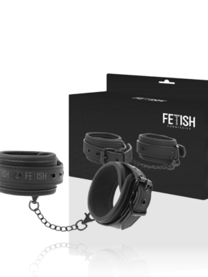 FETISH SUBMISSIVE - MANETTE ALLA CAVIGLIA IN PELLE VEGANA CON FODERA IN NEOPRENE