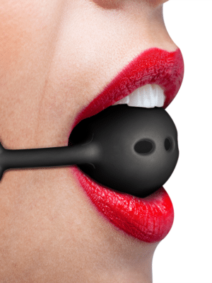 BONDAGE SOTTOMESSA FETISH - BALL GAG IN SILICONE TRASPIRANTE