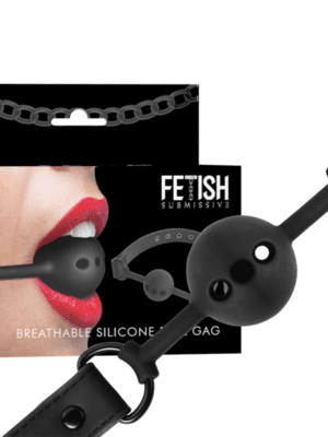 BONDAGE SOTTOMESSA FETISH - BALL GAG IN SILICONE TRASPIRANTE