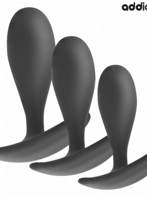 ADDICTED TOYS - SET DI 3 PLUG ANALI IN SILICONE MODELLO 2