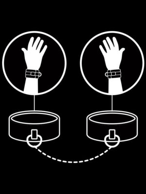 FETISH SUBMISSIVE - MANETTE IN PELLE VEGANA CON FODERA IN NEOPRENE