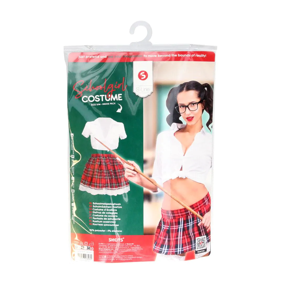 Schoolgirl Costume - S/M - White Schoolgirl Costume - S/M - White