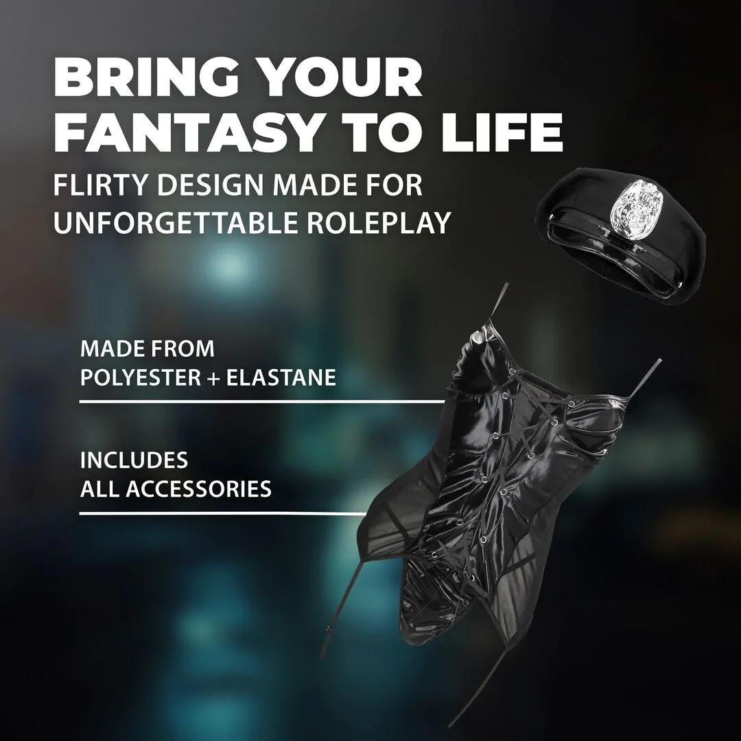 Police Costume - S/M - Black Police Costume - S/M - Black