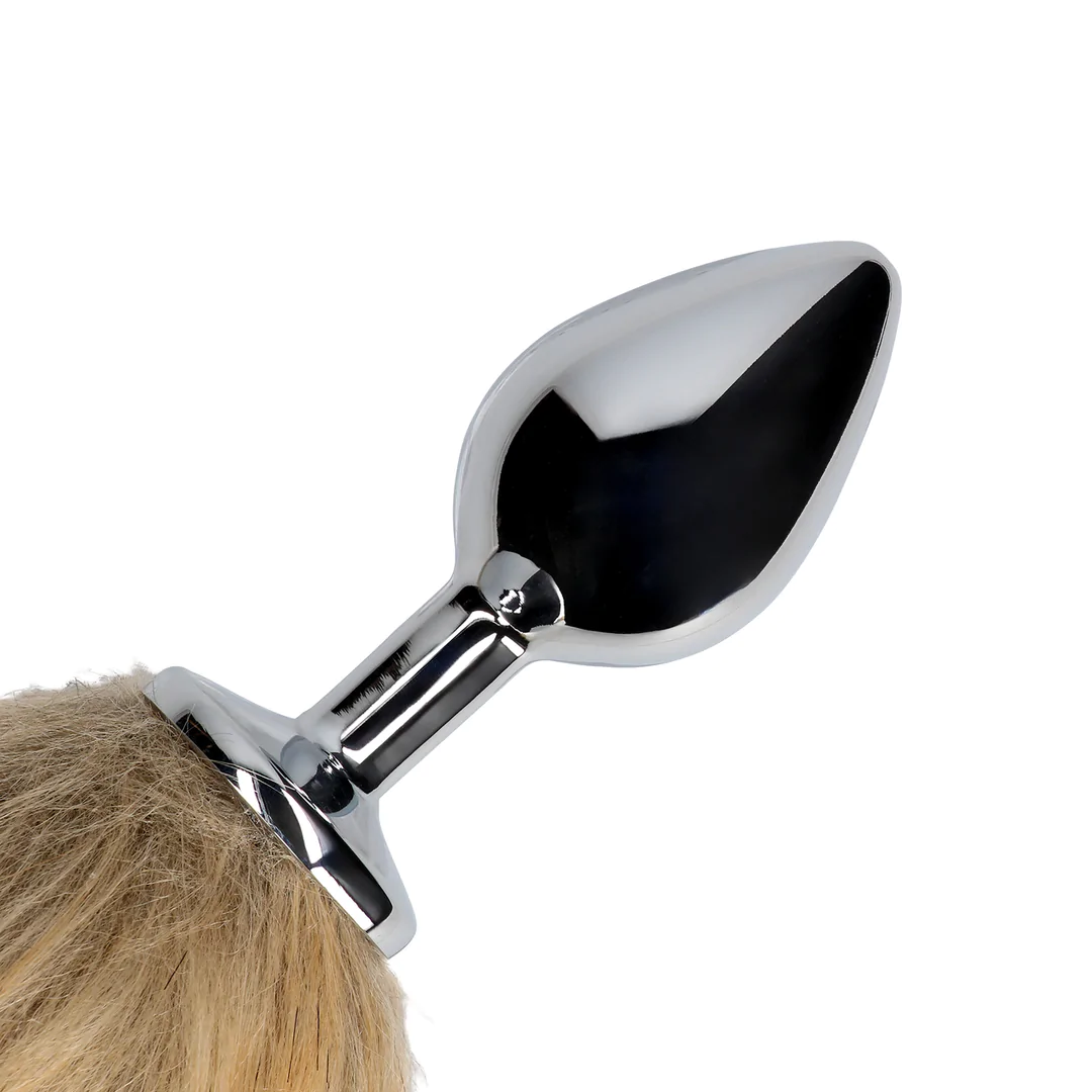 Fox Tail with Metal Butt Plug Fox Tail with Metal Butt Plug