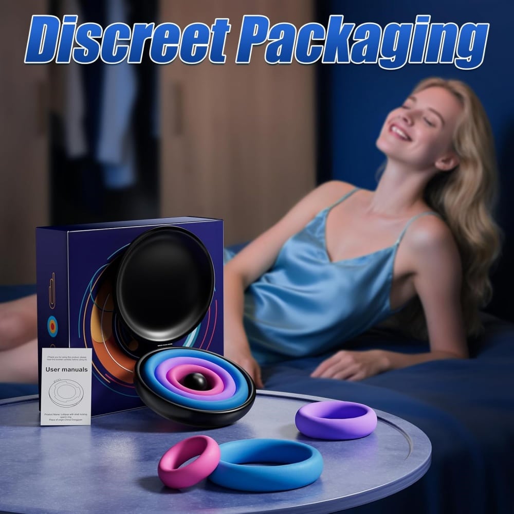 3-Piece Multicolor Silicone Cock Ring Set 3-Piece Multicolor Silicone Cock Ring Set