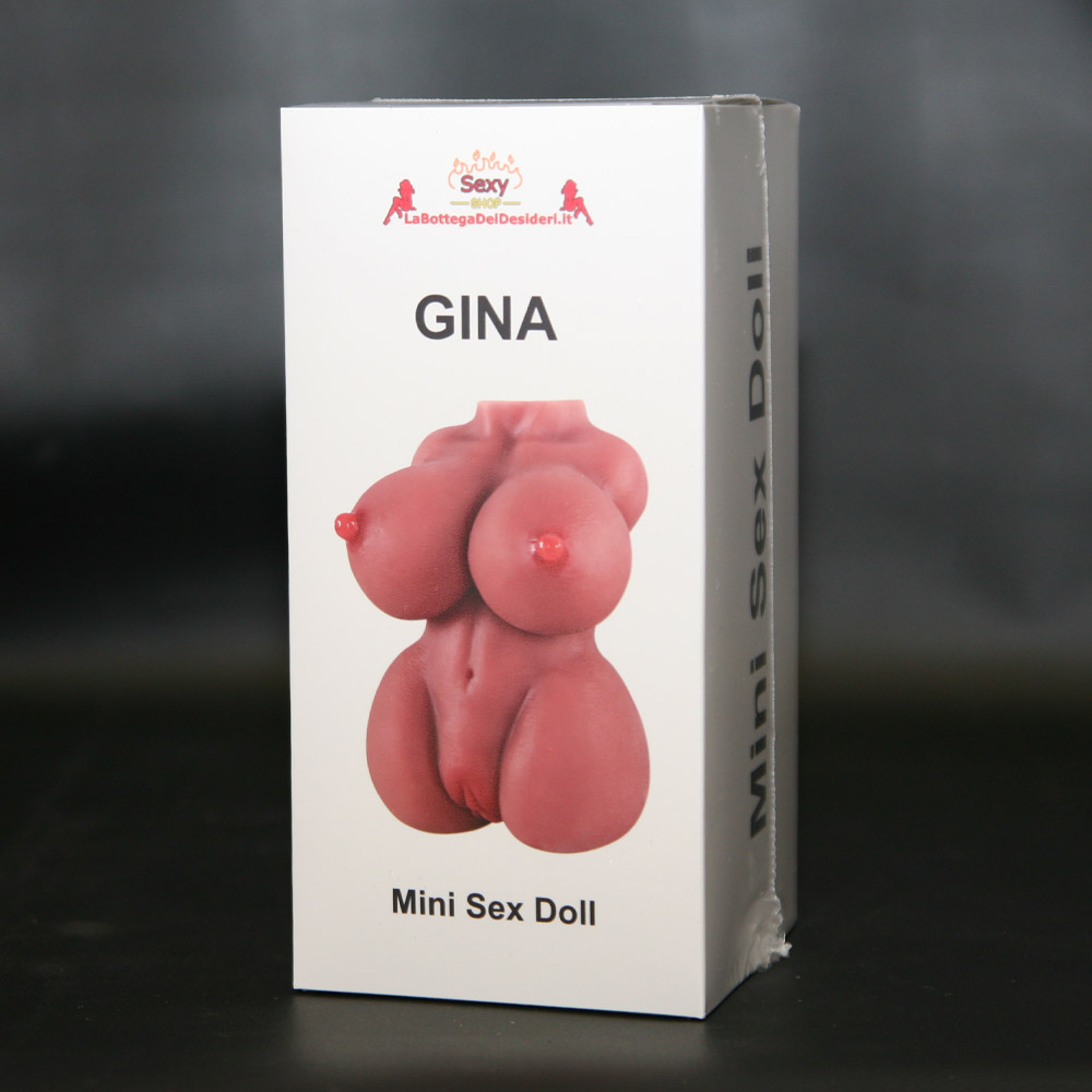 Gina Mini bambola sessuale realistica in TPE marrone per uomini da 523 g Gina Mini bambola sessuale realistica in TPE marrone per uomini da 523 g