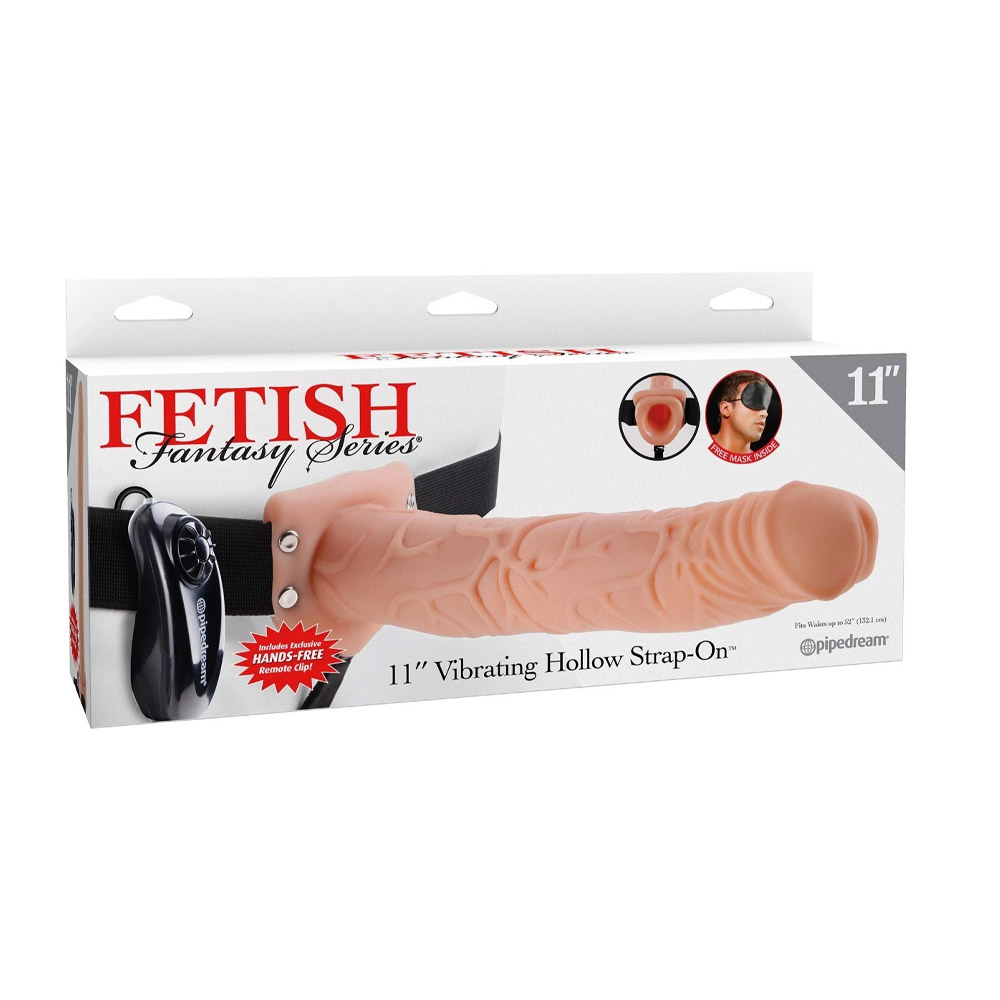 11" Vibrating Hollow Strap-On 11" Vibrating Hollow Strap-On
