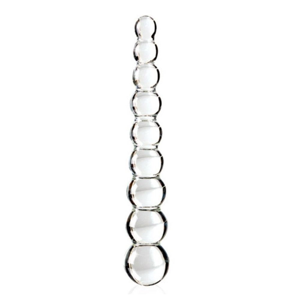 Icicles No. 2 Dildo in Vetro Soffiato con 9 Sfere Stimolanti Icicles No. 2 Dildo in Vetro Soffiato con 9 Sfere Stimolanti