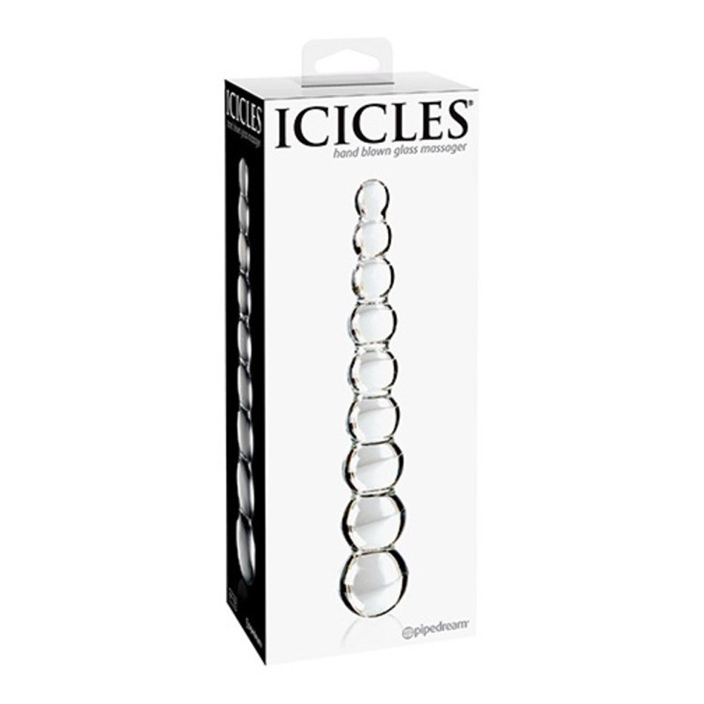 Icicles No. 2 Dildo in Vetro Soffiato con 9 Sfere Stimolanti Icicles No. 2 Dildo in Vetro Soffiato con 9 Sfere Stimolanti