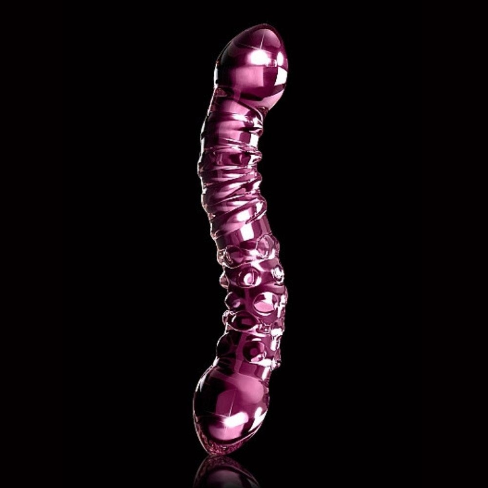 Icicles No.55 Dildo in Vetro Rosa 19 cm Icicles No.55 Dildo in Vetro Rosa 19 cm