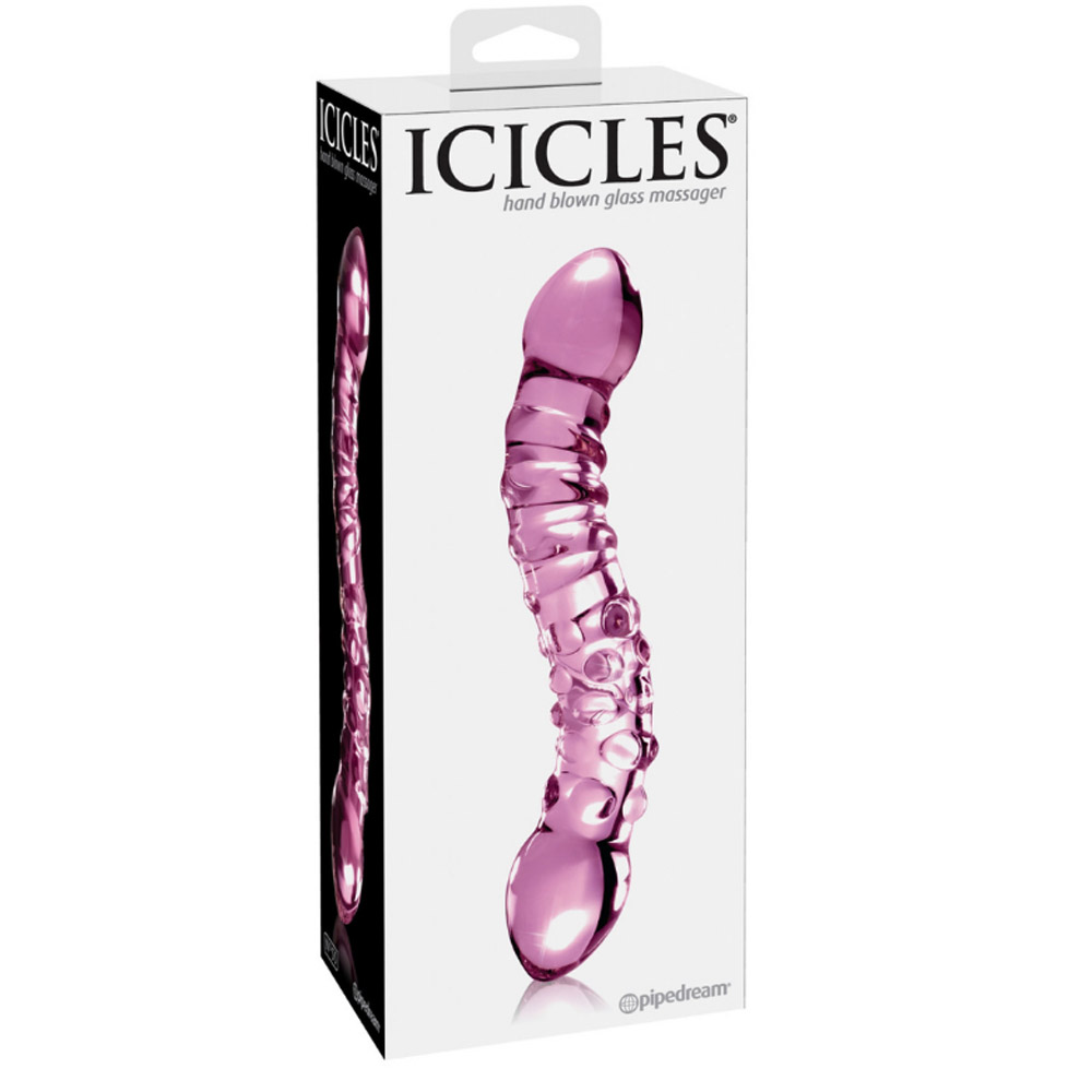 Icicles No.55 Dildo in Vetro Rosa 19 cm Icicles No.55 Dildo in Vetro Rosa 19 cm