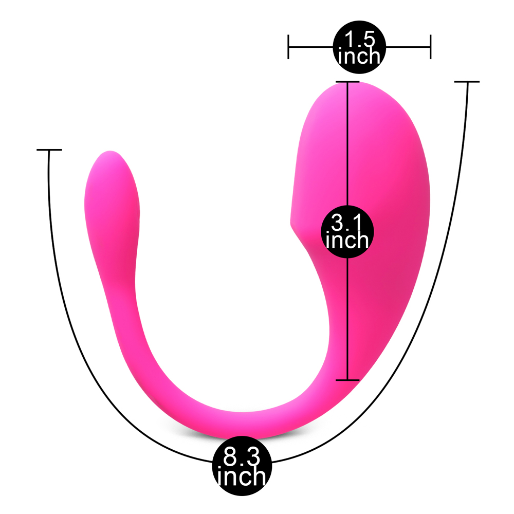 Uovo vibrante rosa con 9 velocità controllabili tramite app Uovo vibrante rosa con 9 velocità controllabili tramite app