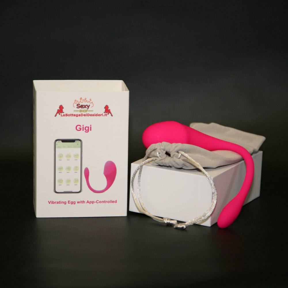 Uovo vibrante rosa con 9 velocità controllabili tramite app Uovo vibrante rosa con 9 velocità controllabili tramite app