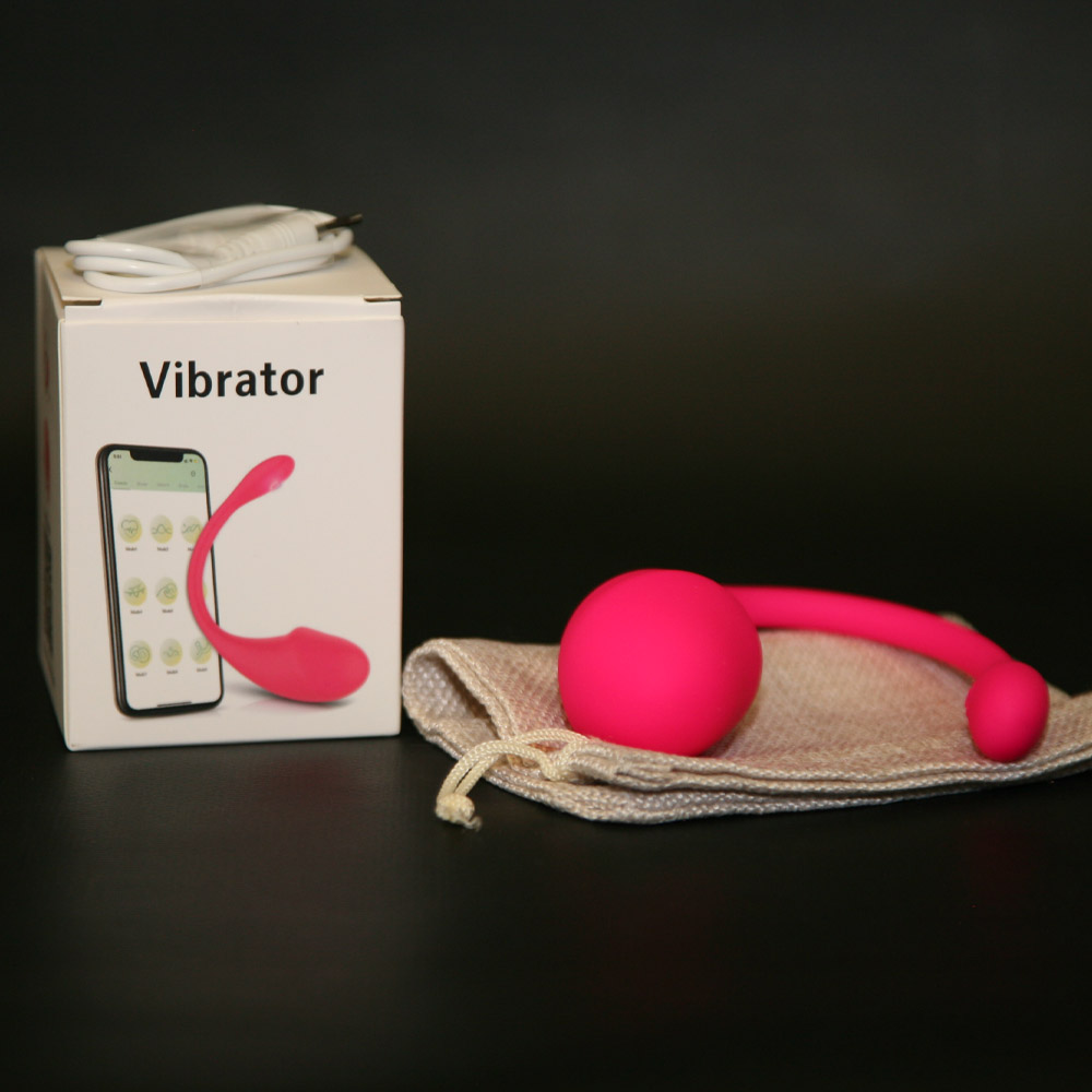 Uovo vibrante rosa con 9 velocità controllabili tramite app Uovo vibrante rosa con 9 velocità controllabili tramite app