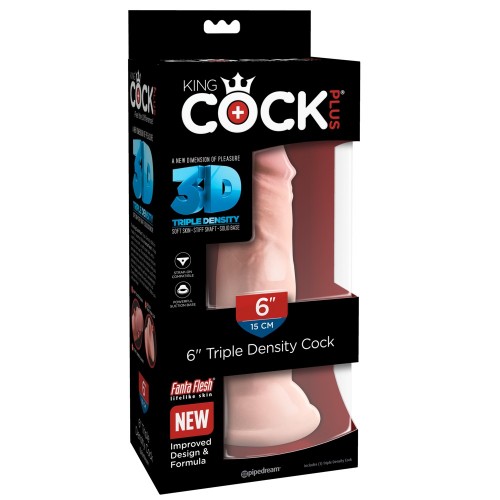 6" Triple Density Cock 6" Triple Density Cock
