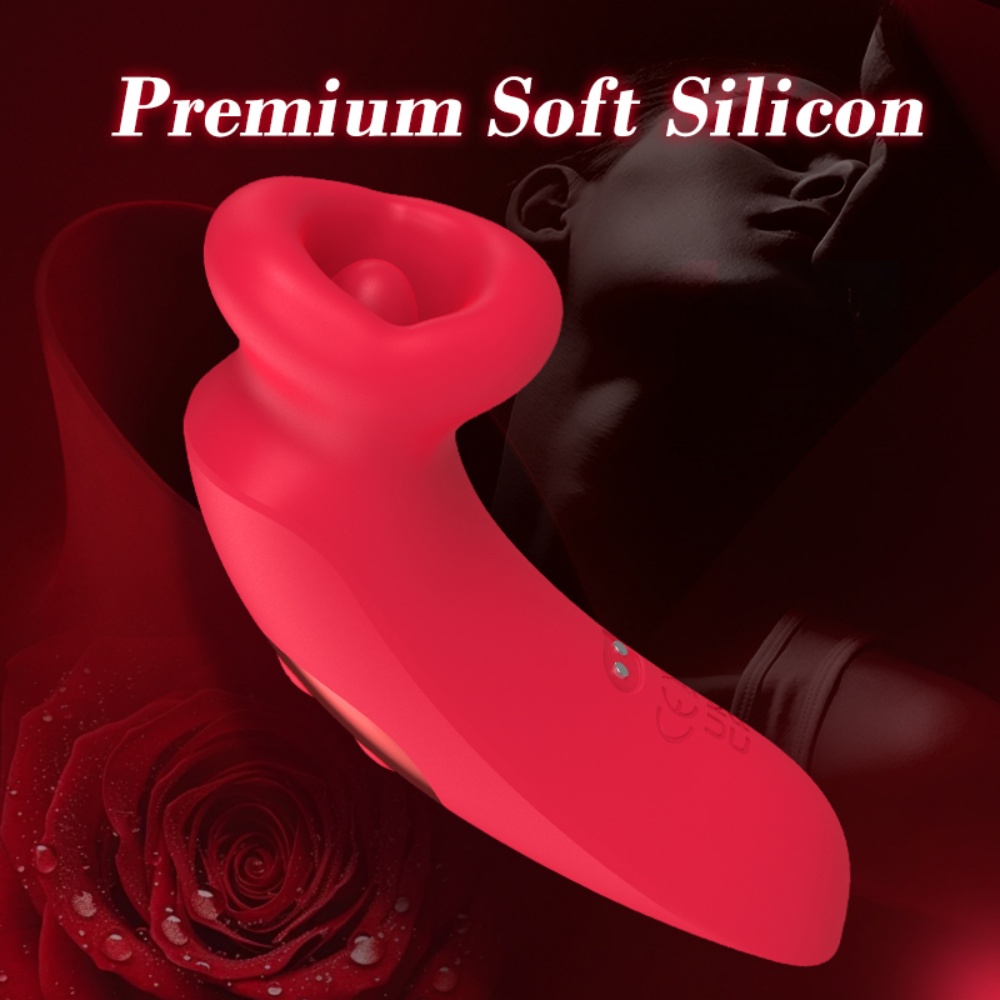 Rose Suction Touch Vibratore in silicone rosso ricaricabile con 10 modalità personalizzabili e funzione di aspirazione. Rose Suction Touch Vibratore in silicone rosso ricaricabile con 10 modalità personalizzabili e funzione di aspirazione.